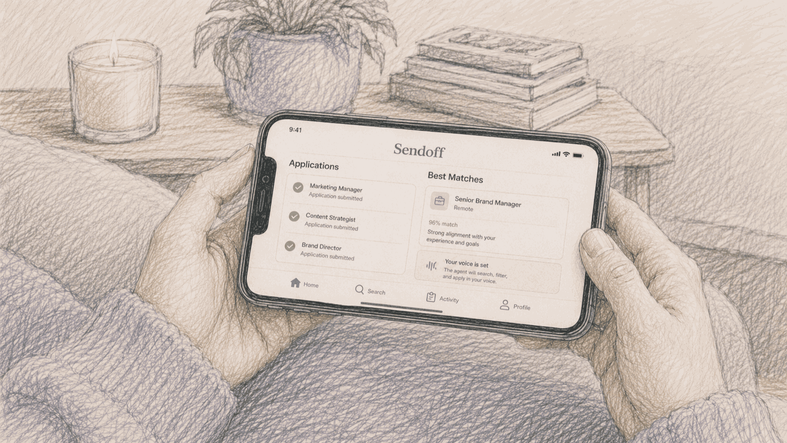 Sendoff — an AI agent that searches for matching roles and submits applications on your behalf